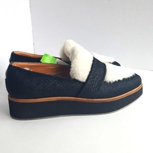 Australia Luxe Collective Bombay Size 8 platform loafer shearling leather